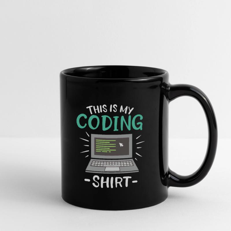 This is my Coding Shirt Coder Full Colour Mug