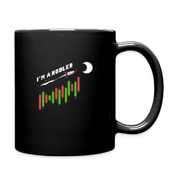Je suis une crypto-monnaie Hodler Crypto - Mug uni - noir - Droite