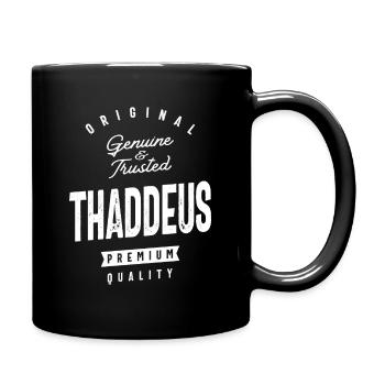 Nom personnalisé Thaddeus authentique et fiable - Mug uni - noir - Droite