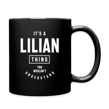 Lilian Nom personnalisé - Mug uni - noir - Droite