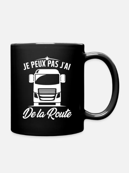 Je Peux Pas J'ai De La Route Humour Cadeau - Mug uni - noir