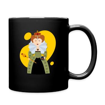 Portrait of Elizabeth I of England - Full Colour Mug - black - Right