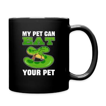 Mon animal peut manger votre animal de compagnie Reptile Propriétaire Snake - Mug uni - noir - Droite