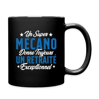 Mécano Papa Cadeau Drôle Fête Des Pères Garagiste - Mug uni - noir - Droite