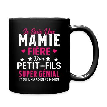 Je Suis Une Mamie Fière D'un Petit Fils Cadeau - Mug uni - noir - Droite