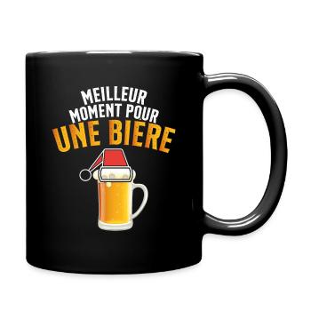 Meilleur Moment Pour Une Bière Noël Cadeau - Mug uni - noir - Droite