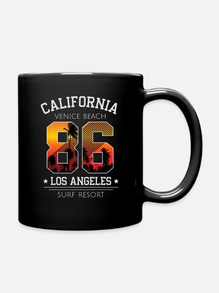 California Venice Beach Los Angeles Surfing Resort - Mug uni - noir