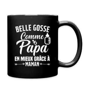 Belle Gosse Comme Papa Cadeau Belle Fille - Mug uni - noir - Droite