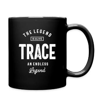 Nom personnalisé Trace - Mug uni - noir - Droite
