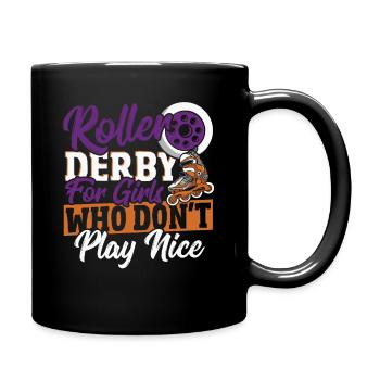 Roller Skating Roller Derby Roller Skating Roller Roller - Mug uni - noir - Droite