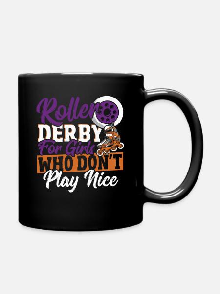 Roller Skating Roller Derby Roller Skating Roller Roller - Mug uni - noir