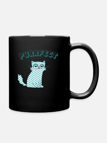 Chat Purrfect - Mug uni - noir