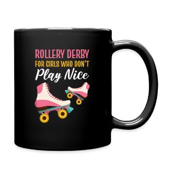 Roller Skating Skater Rollerblades Roller Derby Ha - Mug uni - noir - Droite