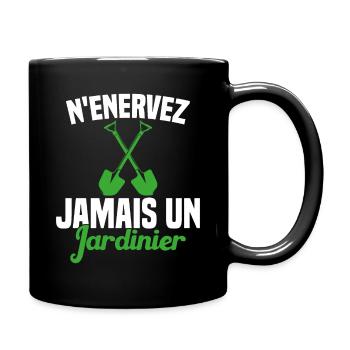 N'enervez Jamais Un Jardinier Jardin - Mug uni - noir - Droite