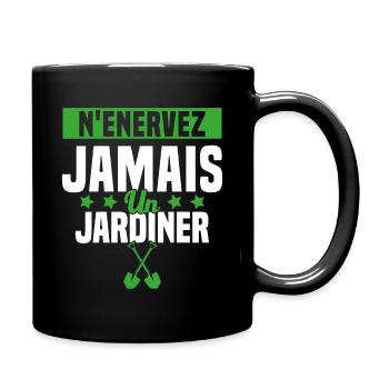 N'enervez Jamais Un Jardinier Jardin - Mug uni - noir - Droite