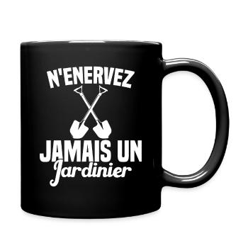 N'enervez Jamais Un Jardinier Jardin - Mug uni - noir - Droite
