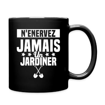 N'enervez Jamais Un Jardinier Jardin - Mug uni - noir - Droite