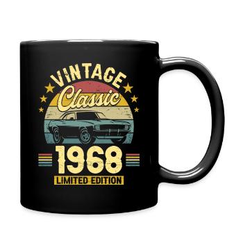 Car Vintage 1968 55 Years Anniversary - Full Colour Mug - black - Right