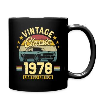 Voiture Vintage 1978 45 Ans Anniversaire - Mug uni - noir - Droite
