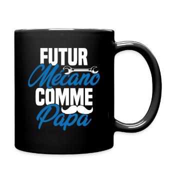 Futur mécano comme papa Cadeau futur mécano - Mug uni - noir - Droite