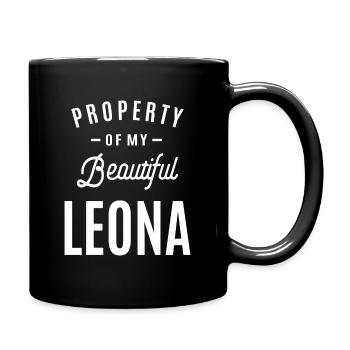Leona Personalized Name - Full Colour Mug - black - Right