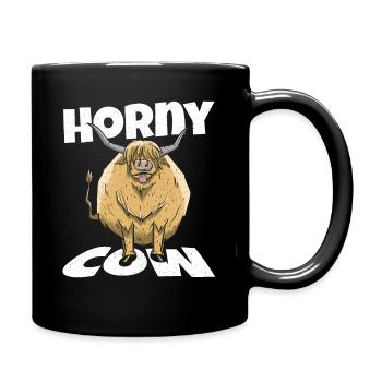 Highland cattle cattle breeder Highland cowbell farmer - Mug uni - noir - Droite