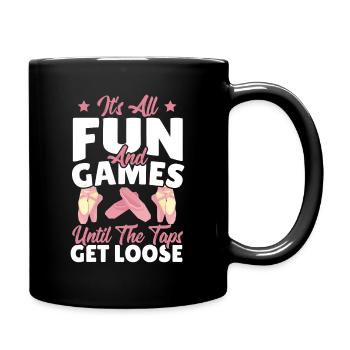 Ballerine Ballet Danseuse - Mug uni - noir - Droite