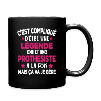 Légende et PROTHESISTE Cadeau Humour - Mug uni - noir - Droite