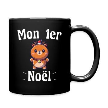 Mon 1er Noël Petit Renne Enfant - Mug uni - noir - Droite