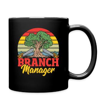 Branch Manager Lumberjack Arborist - Full Colour Mug - black - Right