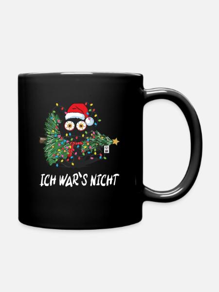 Ich war s nicht Katze - Tasse einfarbig - Schwarz