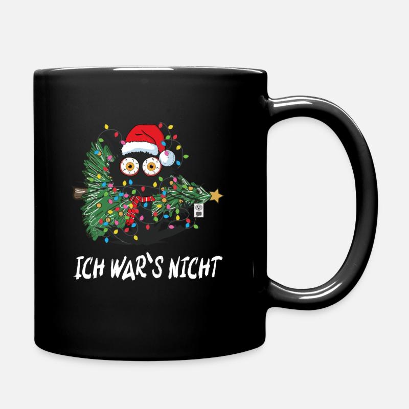 Ich war s nicht Katze - Tasse einfarbig - Schwarz