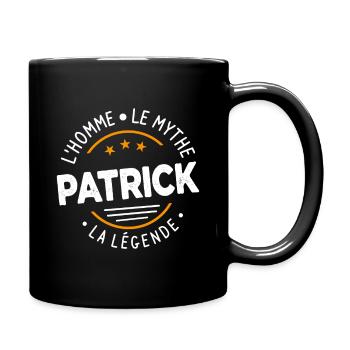 Patrick L'Homme Le Mythe La Légende Cadeau Humour - Mug uni - noir - Droite