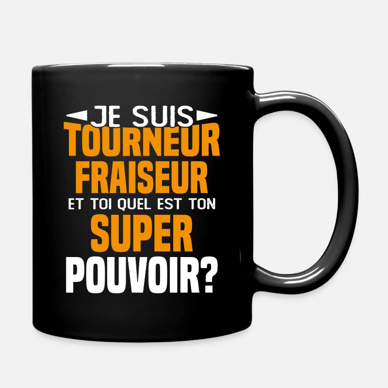 Tourneur fraiseur Cadeau drôles - Mug uni - noir
