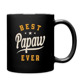 Best Papaw Ever - Dad Grandpa - Full Colour Mug - black - Right