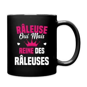 Reine des râleuses - Mug uni - noir - Droite