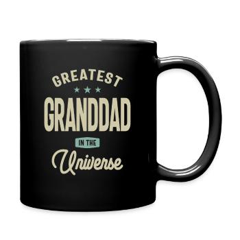Greatest Granddad in The Universe - Dad Grandpa - Full Colour Mug - black - Right