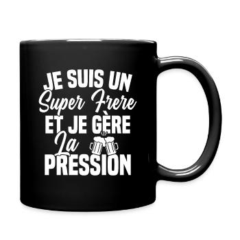 Super Frere Biere Humour Alcool - Mug uni - noir - Droite