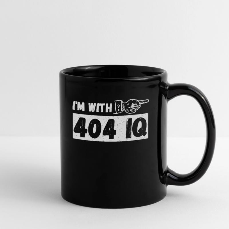 I'm with Stupid 404 Error Programmer Coding Tasse einfarbig