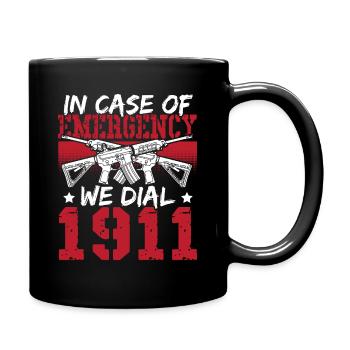 2nd Amendment Gun Rights Gun Lover - Full Colour Mug - black - Right