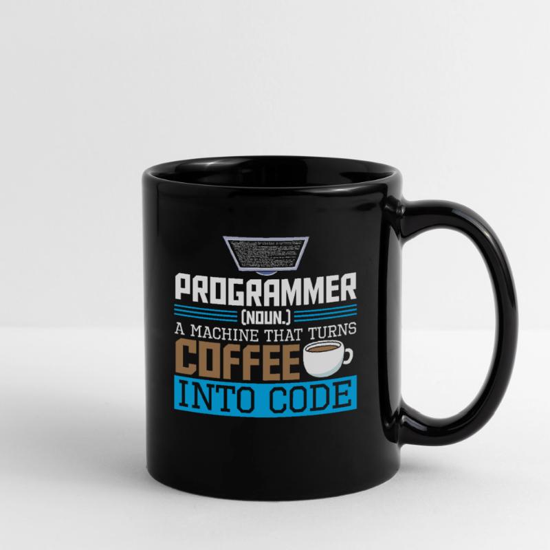 Programmer A machine that turns coffee into code Tasse einfarbig