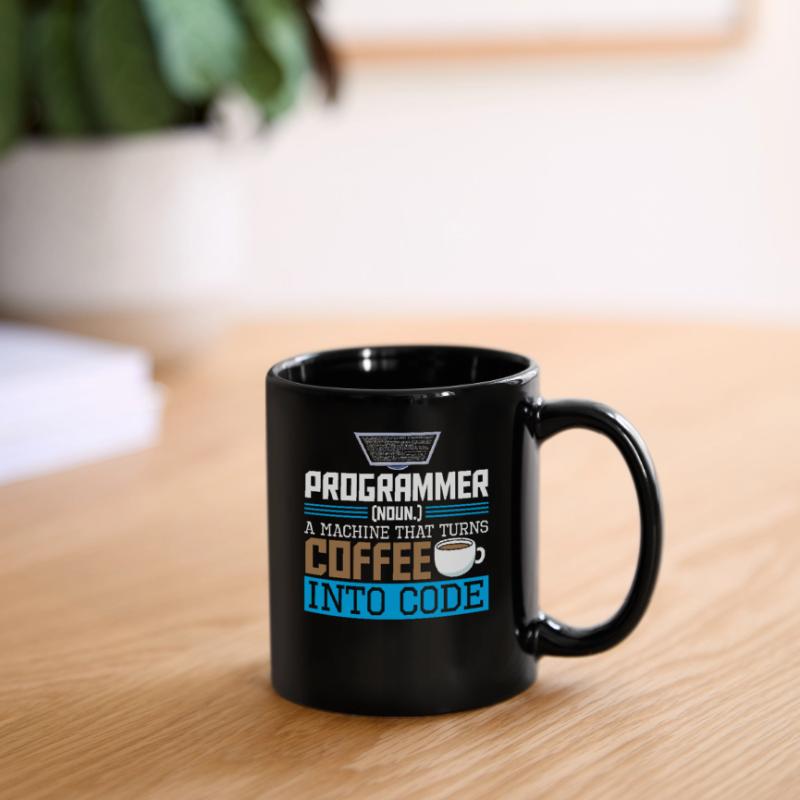 Programmer A machine that turns coffee into code Tasse einfarbig