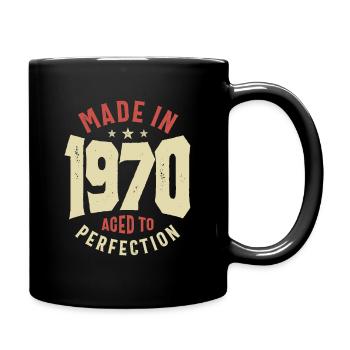 Made in 1970 53rd Birthday - Full Colour Mug - black - Right