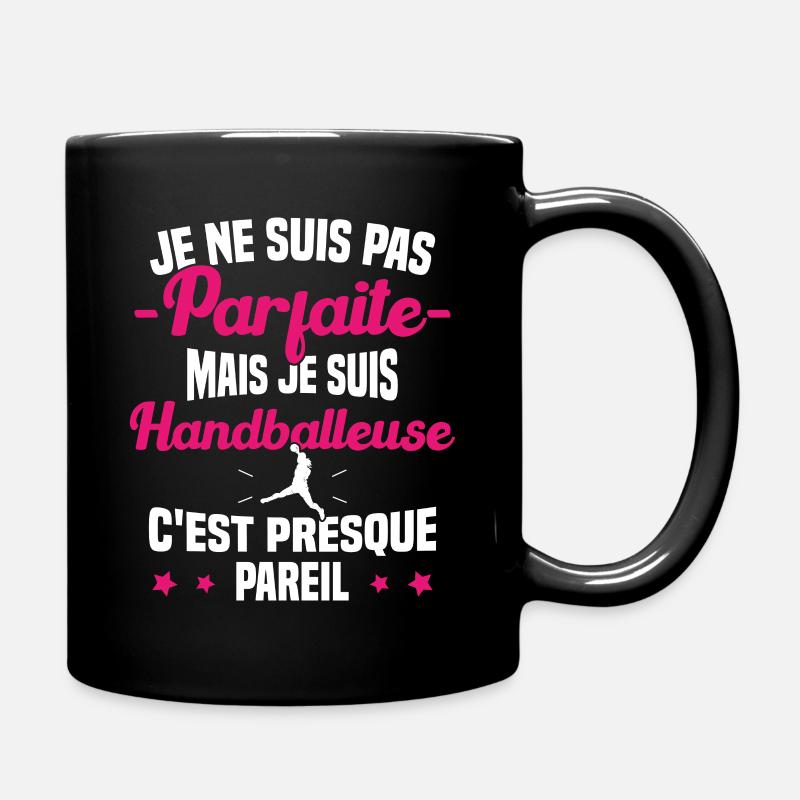 Pas Parfaite Mais Je suis Handballeuse Cadeau - Mug uni - noir