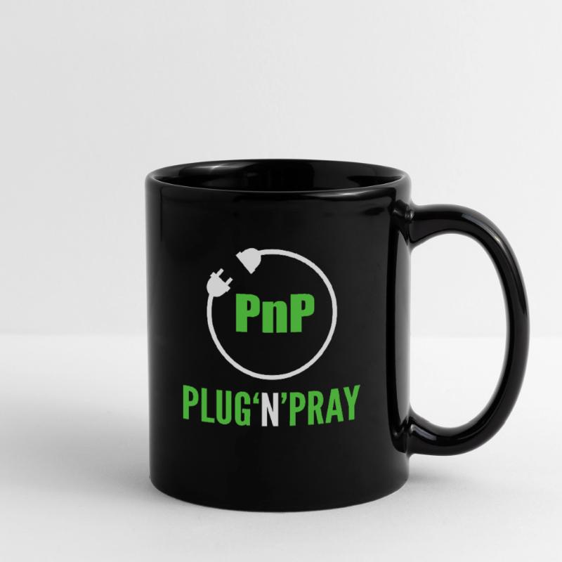 PnP = Plug'n'Pray Programming Programmer Coding Tasse einfarbig
