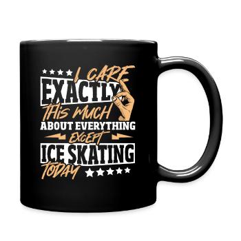 I Care Exactly This Much About Everything Except - Full Colour Mug - black - Right
