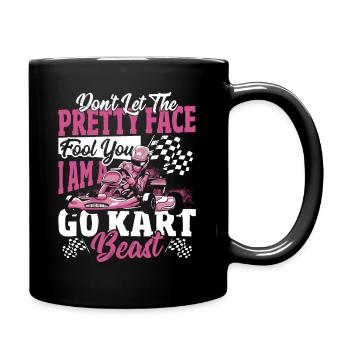Ne laissez pas le joli visage vous tromper. Je suis un Go - Mug uni - noir - Droite