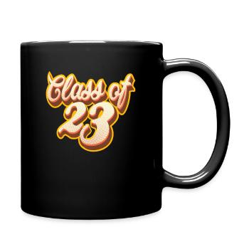 Class Of 2023 Senior 23 Graduation Vintage School - Full Colour Mug - black - Right
