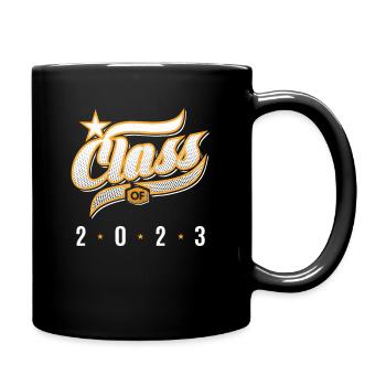 Class Of 2023 Senior 2023 Graduation School - Full Colour Mug - black - Right