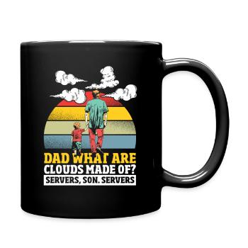 What Are Clouds Made Of Programming Programmer - Full Colour Mug - black - Right